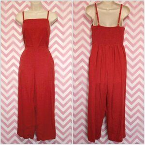 Cute Red Cotton Jumper Size S